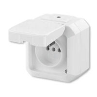 ABB 5518N-C02510 B Zásuvka jednonásobná s víčkem Variant+ IP54