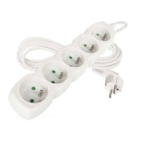 Emos P0513 Prodlužovací kabel 3 m 5 zásuvek bílý PVC 1mm2