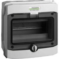 Noark 101493 Plastový rozvaděč PHS 8T průhl. dveře, na omítku, IP40, 1 řada, 8 modulů