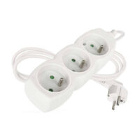 Emos P0311 Prodlužovací kabel 1,5 m 3 zásuvky bílý PVC 1mm2