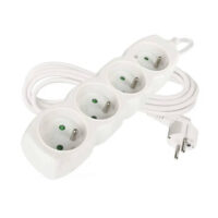 Emos P0413 Prodlužovací kabel 3 m 4 zásuvky bílý PVC 1mm2