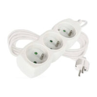 Emos P0315R Prodlužovací kabel 5 m 3 zásuvky bílý PVC 1,5mm2