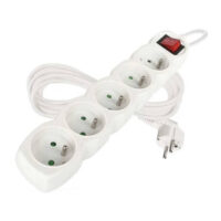 Emos P1515 Prodlužovací kabel 5 m 5 zásuvek s vypínačem bílý PVC 1mm2