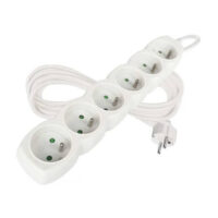 Emos P0615 Prodlužovací kabel 5 m 6 zásuvek bílý PVC 1mm2