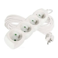 Emos P0417 Prodlužovací kabel 7 m 4 zásuvky bílý PVC 1mm2