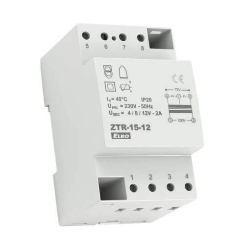 ElkoEP Zvonkový transformátor, 12V, 15VA ZTR-15-12